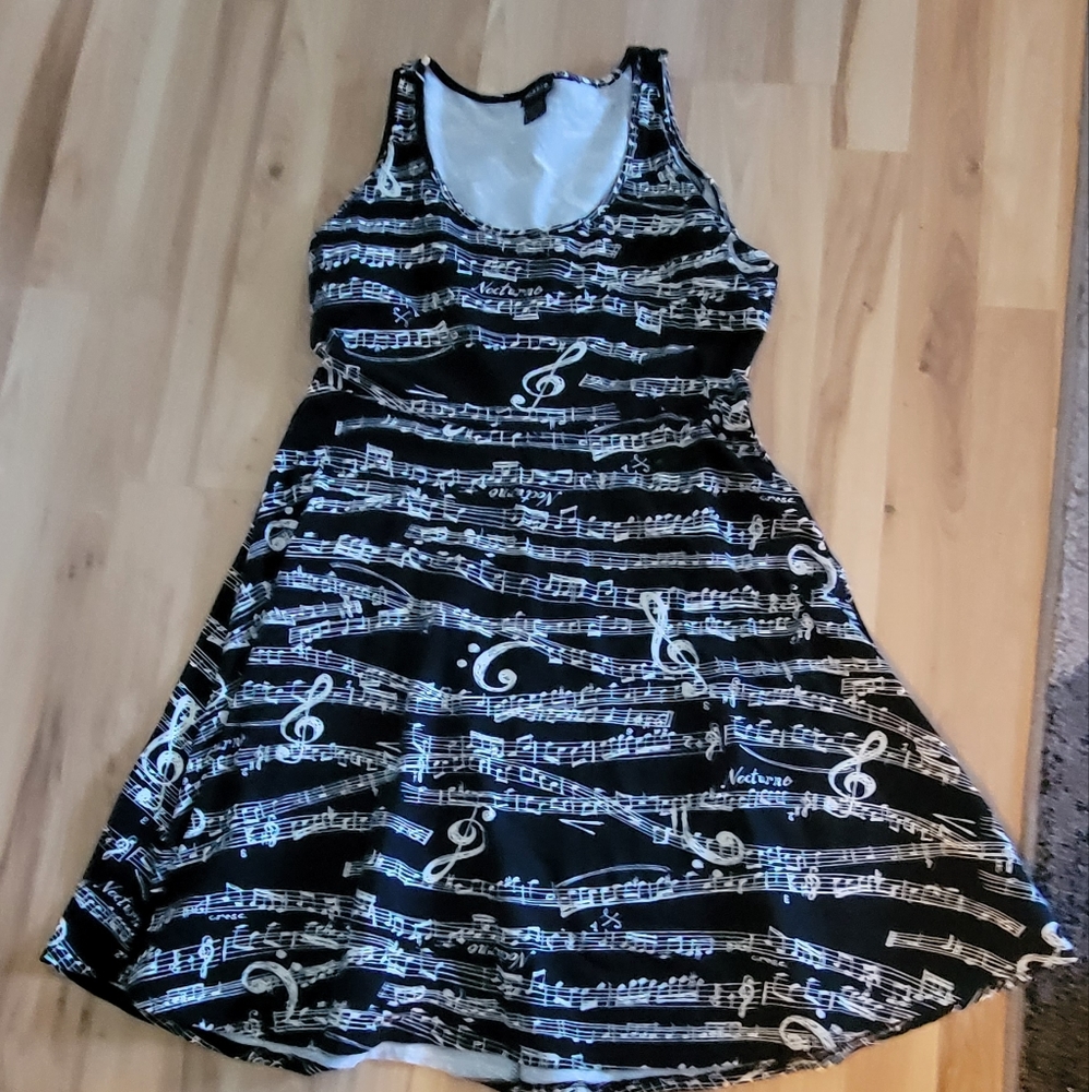 Torrid Music Note Tank Dress -- Rare , very cute !
